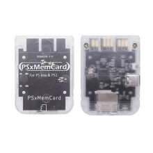 Psxmemcard PS1 Memory Card Save Game Data Support MicroSD Card for 1 PS One Console Black