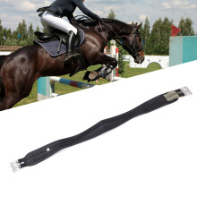 Chafeless Girth 110CM Edelstahl Schnalle PU Leder für Reittraining