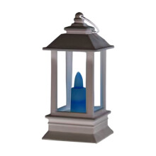 Zwarte vintage LED-buitenlantaarn van 25 cm