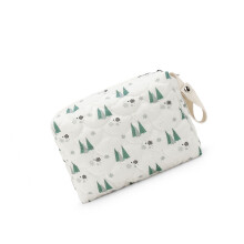 Organizador de fraldas para bebê com bolsa de viagem estampada (1 unidade)