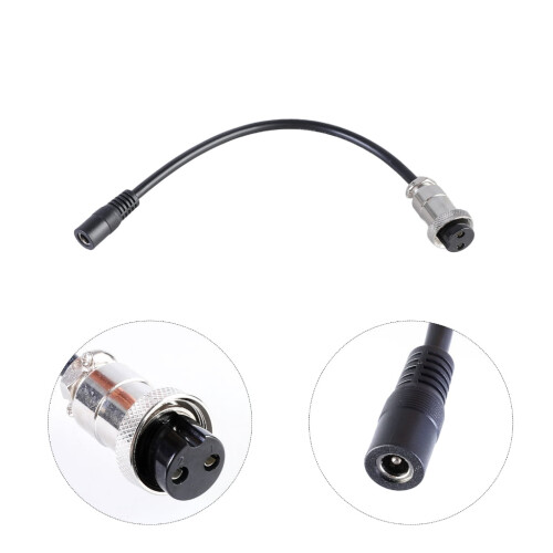 YIEMEEN150W10A DC5521to GX20 Καλώδιο φόρτισης 2 ακίδων αεροπορίας για εξωτερική ενέργεια, 1