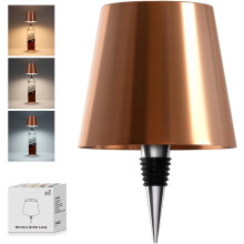 Lampe bouteille pour bars et restaurants, couleur champagne, 1 pièce