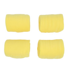4er-Set Polo-Beinbandagen aus Fleece Gelb Einheitsgröße