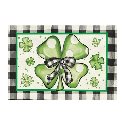 Baderomsmatte til St. Patricks dag, 40x60 cm, vaskbar, sklisikker