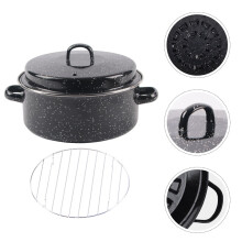 Ceramic Enameled Roasting Pan for Home Cooking, Nonstick Oven Pot, 1 Pack