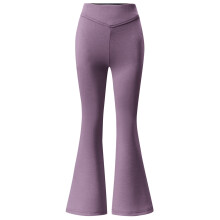 Girl Pants - Girls Flare Pants School Uniforms Bottoms High Waist Comfort Playwear - Girls Clothes,Color:01 Purple,Size:11-12 Years