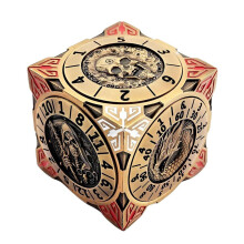 7-in-1 Metal Dice Set with 3D Relief: D4, D6, D8, D10, D12, D20 – RPG Accessories & Gift