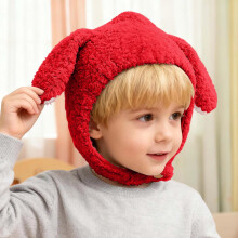 Winter Baby Earflap Hat With Adorable Soft Knitted For Infant Boys And Girls Cozy Warm Newborn Toddler Cap Red One Size