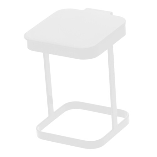 Bureau prullenbakhouder, afvalcontainer, prullenbakhouder, organizer, wit 2
