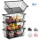 4-Pack Stackable Wire Baskets for Pantry, Countertop & Kitchen Storage – Compatible with Standard Shelves, Black 1