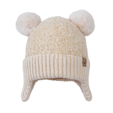 Infant Baby Girls Boys Soft Warm Knit Hat Kids Winter Hat With Fleece Earflap Scarf Hood Hat Cute Lightweight Babys Hats
