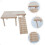 Topbathy Small Animal Ladder Hamster Pet Activity Structure Beige 1 Set 7