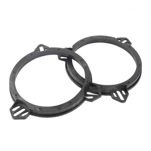 Adaptador espaçador de alto-falante de 6,5 polegadas (25-26 polegadas), 2 peças, preto, anéis adaptadores para alto-falantes de porta, subst 2