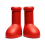 （EU27)Big Red Boots Creative Red Fashion Rain Boots 2