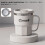 Mug isotherme à double paroi en acier inoxydable blanc 6