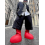 （EU27)Big Red Boots Creative Red Fashion Rain Boots 3
