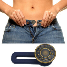 Jeans Button Extender – 11.8" Waistband Extender for Men & Women, No Sewing, Compatible with Most Jeans