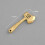 Fu Axe Nøglering Massiv Messing Vintage Slidt Finish 1
