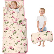 Floral Print Toddler Nap Mat with Carry Bag