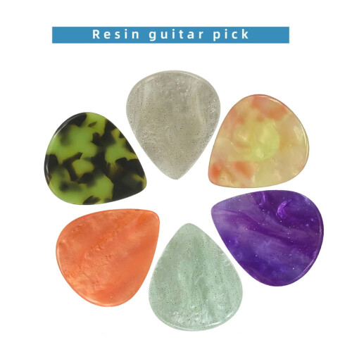 Resin Guitar Pick Plectrums Droplet Shape Guitar Pick Guitar Replacement Part 2
