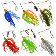 Meall iascaireachta, spinnerbaits, dord, breac, bradán, 6 phíosa