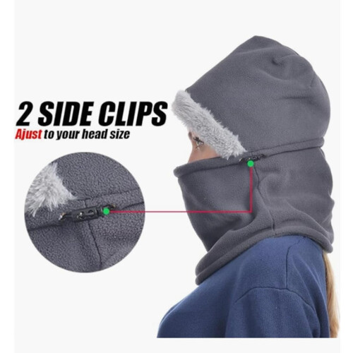 Γυναικεία μάσκα προσώπου Fleece Balaclava χειμερινής χρήσης, αντιανεμικό κάλυμμα 2