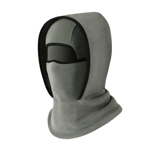 Μάσκα σκι Fleece Balaclava 4 σε 1 από γκρι φλις για άνδρες και γυναίκες, αντιανεμική θήκη 1