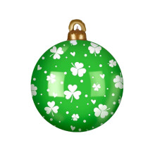St. Patrick's Day Large Inflatable Balloon Hanging Decorations, 24" Green Shamrock Lucky Decor for Indoor Oudoor Yard Porch Garden