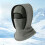 Μάσκα σκι Fleece Balaclava 4 σε 1 από γκρι φλις για άνδρες και γυναίκες, αντιανεμική θήκη 5