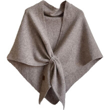 Xale pashmina feminino de cor sólida tricotado (1 peça)