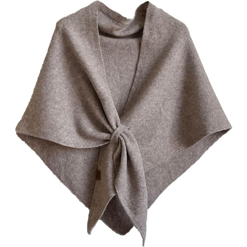 Effen gebreide pashmina sjaal voor dames (1 stuk)