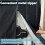 Tote Cover 420D Oxford Cloth Windproof Hook & Loop Black 3