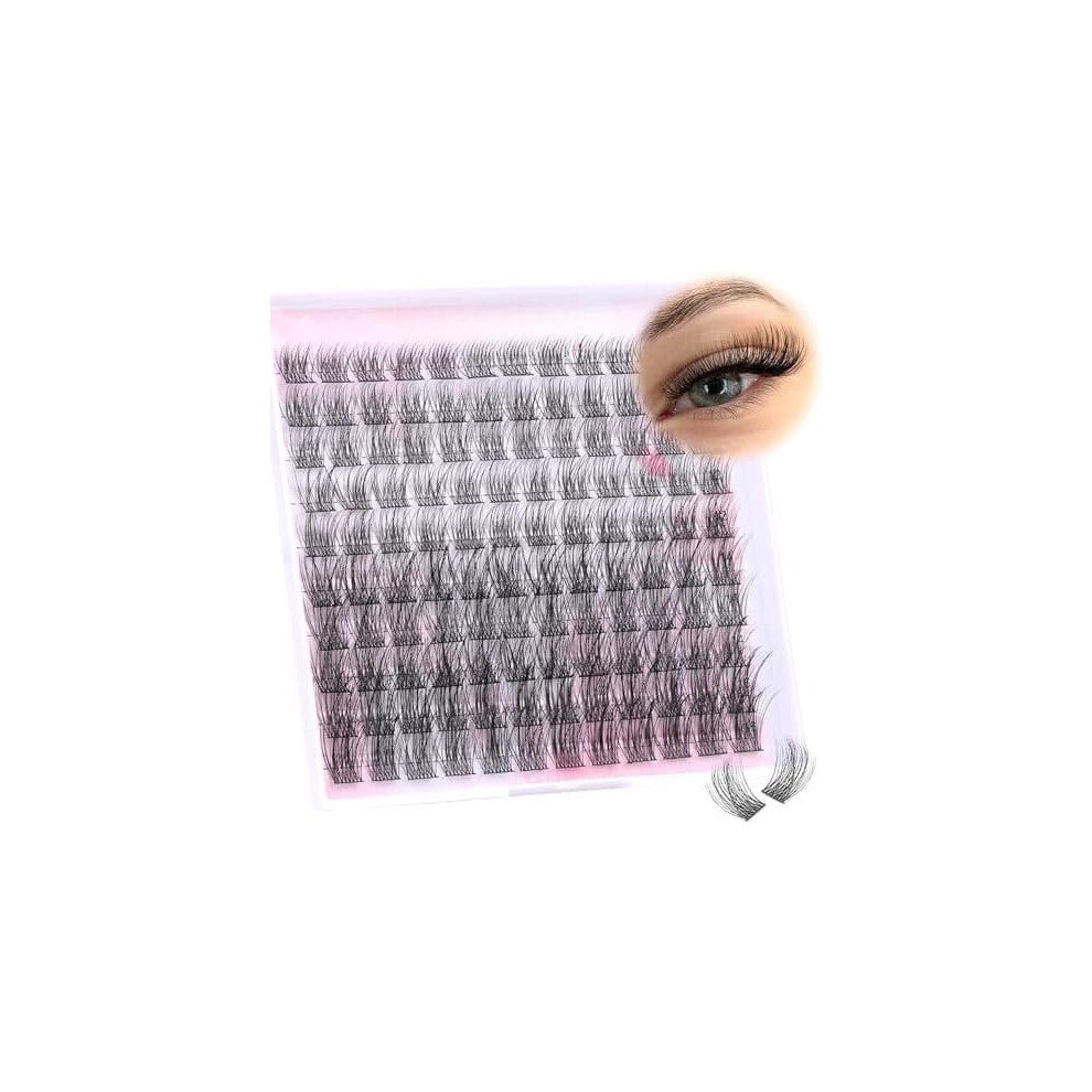 Lash Clusters Eyelash Extensions Wispy Eyelash Clusters Lash Extensions 120 count Individual Lashes D-Curly Lash Clusters by