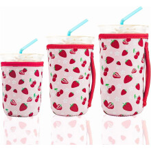 Fundas aislantes de neopreno para café helado (paquete de 3)