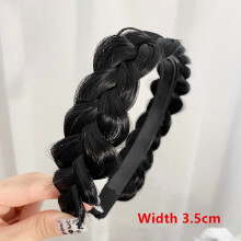 Perucă sintetică pentru femei, împletitură de păr, accesorii de păr, boemă, natură, cu bandă elastică pentru petrecere, perucă pentru