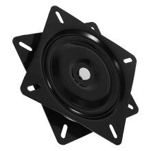 Heavy Duty Black Metal Swivel Plate for Chair Bar Stool with Automatic Return Mechanism