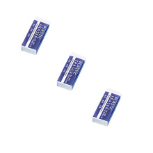 Plastic Vinyl Erasers (3PC), Latex-Free, Minimal Crumbling, Compatible with Pencils for Drawing & Sketching