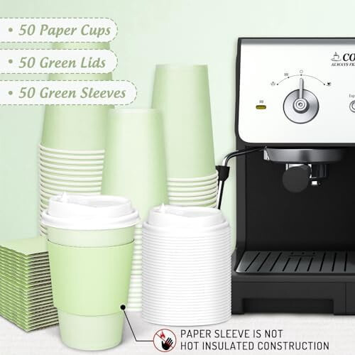 Påskgräsandkaffekoppar 355 ml 50 st 2