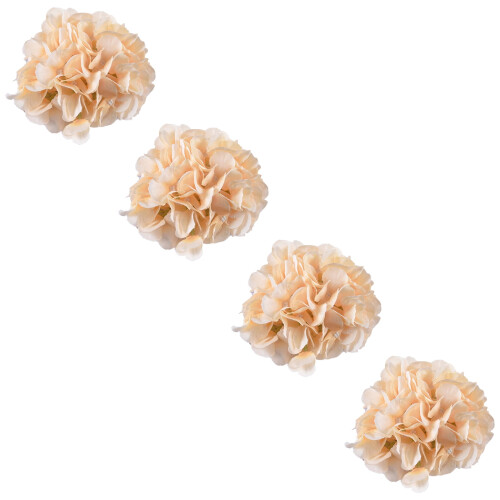 Embrasses de rideaux à fleurs artificielles (4 pièces)