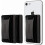 Phone Grip & Card Holder with Stand, Compatible with iPhone, 3-Pack Black 1