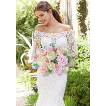 Coffret de 19 bouquets de roses artificielles roses – Décoration à faire soi-même pour mariage, fête prénatale, centres de table et
