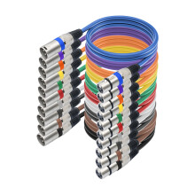 10Pcs 3Pin Cable Male to Female Balanced Microphones Cable Cord for Mixing Consoles Amplifiers 1m Length