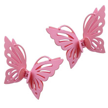 Lot de 2 embrasses de rideaux, motif papillon à ressort, embrasses modernes en métal, décoration intérieure, rose