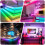 TUYA Addressable Controller with 24Keys Remote Control for RGBIC Smartlife RGBIC LED Strip Controller Chase Effect,A 3