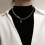 Κομψό Unisex κολιέ Hip-Hop Choker με κούμπωμα OTC και αλυσίδα από τιτάνιο 4
