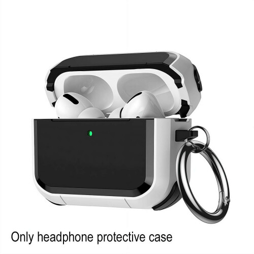 Capa protetora compatível com AirPods Pro 3, capa protetora resistente a impactos com mosquetão.