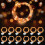 NestE LED fairy lights 7ft waterproof 12-pack orange 1