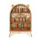 Ξύλινη πινακίδα ιχνηλάτη βιβλίων Vintage Style1Count 1