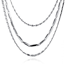 3-teiliges minimalistisches Choker-Halskettenset Gold & Silber