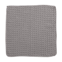 Torchon de cuisine en coton absorbant gris à motif pied-de-poule (1 pièce)